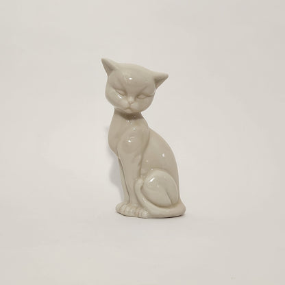 Enesco - Porcelain White Cat Figurines Set of 2