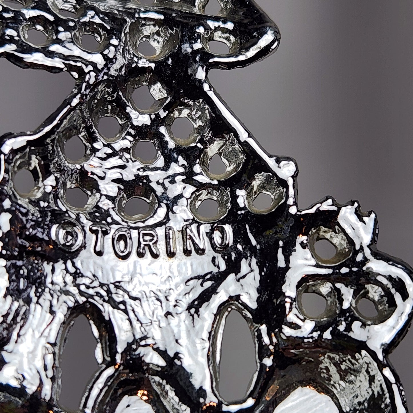 Torino - Metal Clown Earring Holder 1970's