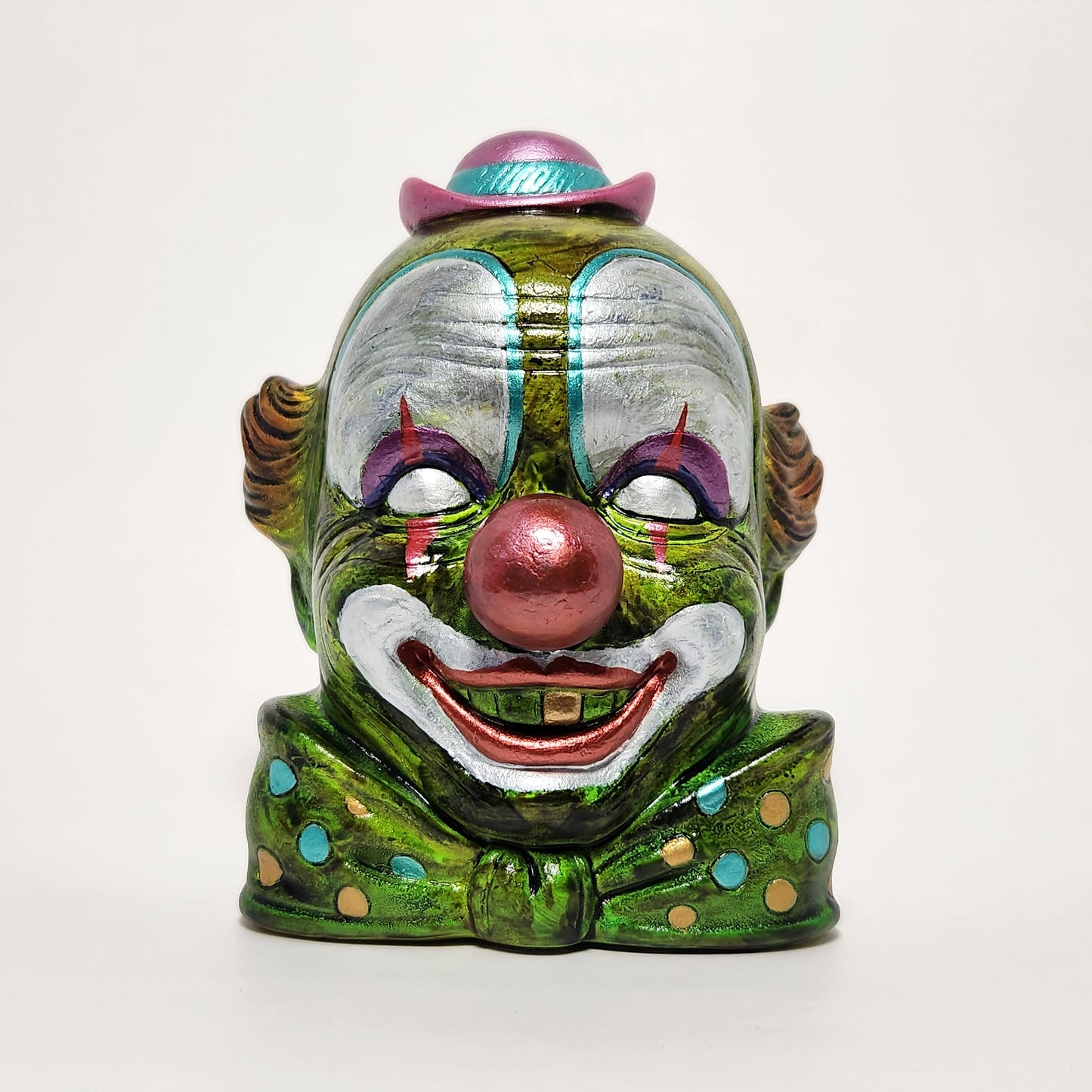 Blvck Oatmeal - "Infectious Laughter" Ceramic Enesco Clown Figurine 2026 (CUSTOM)