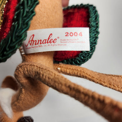 Annalee Mobilitee Dolls - Reindeer Doll with Pinecones 2004