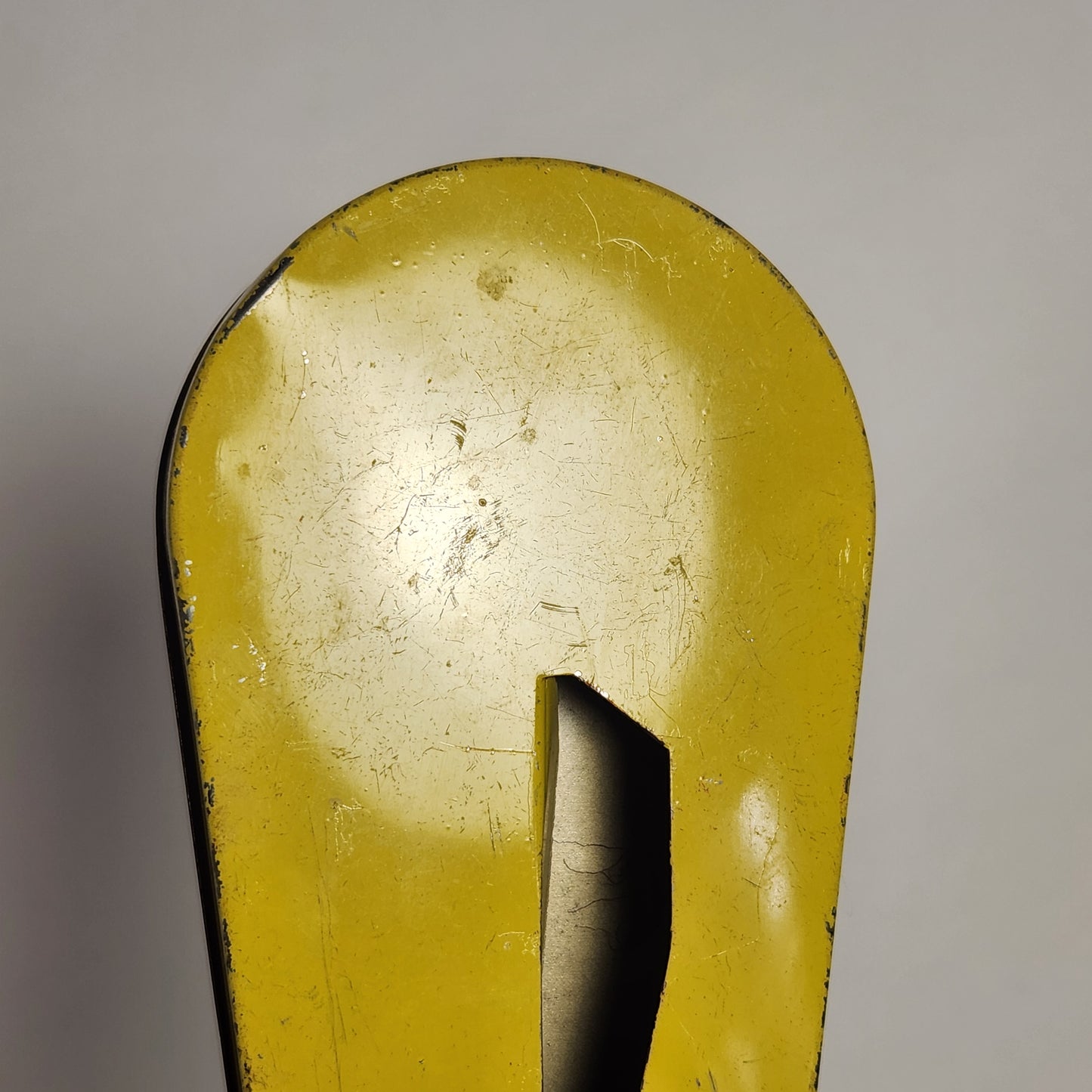 Tin Lithographed Dancing Clown Noisemaker Toy with Wooden Handle