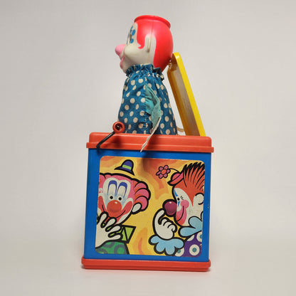Mattel - Wind-Up Jack in the Music Box Toy 1976
