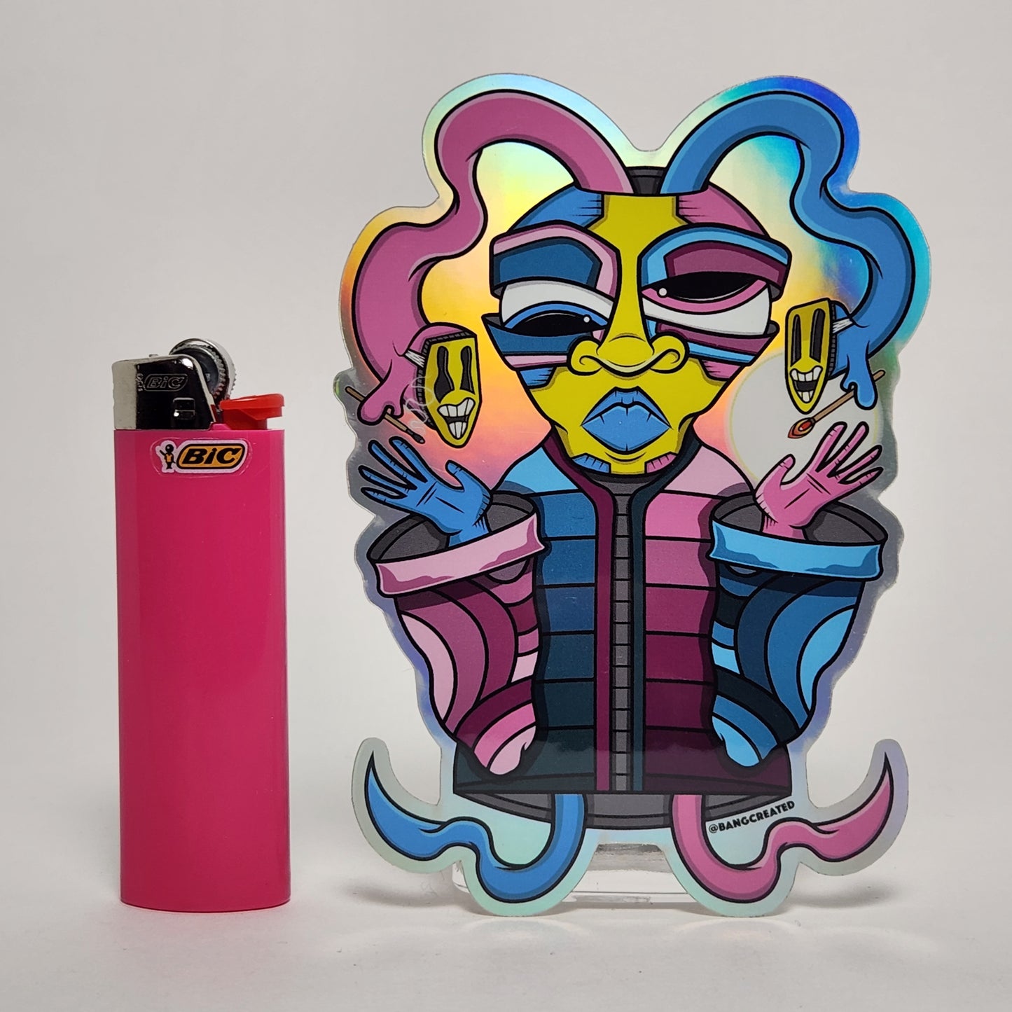 BANGcreated! - Parasitic Dreamer 4.75" Die Cut Holographic Sticker