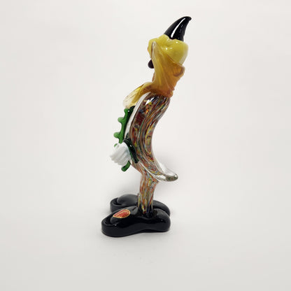 Murano - Multicolor Glass Clown Figurine