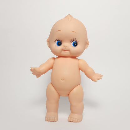 Kewpie 8" Rubber Squeak Doll with Pink Crocheted Outfit