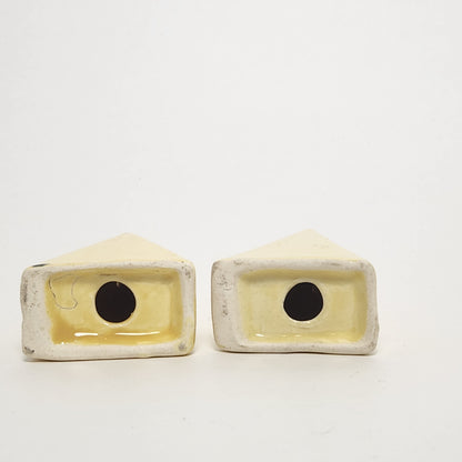 Ceramic Cheese Salt and Pepper Shaker Set