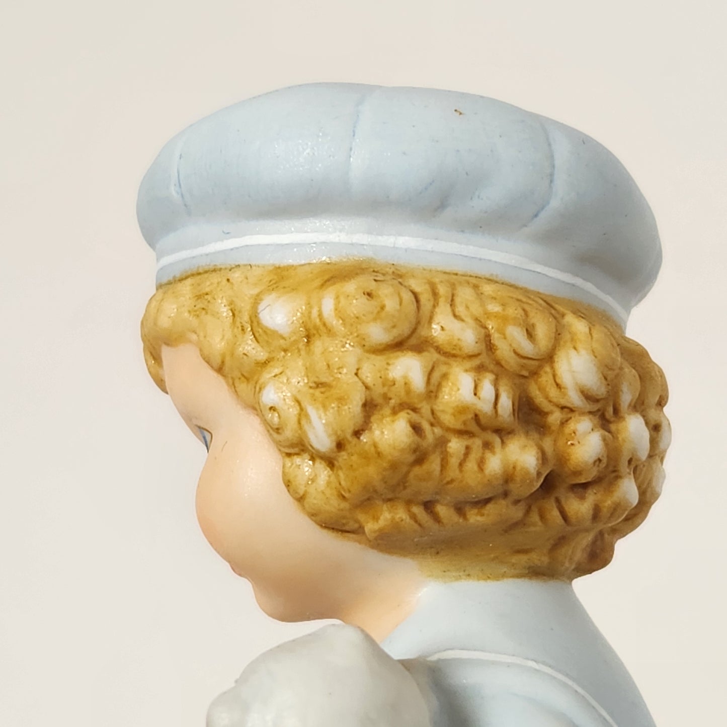 Avon - Blonde Girl with Kittens Porcelain Bisque Figurine 1991