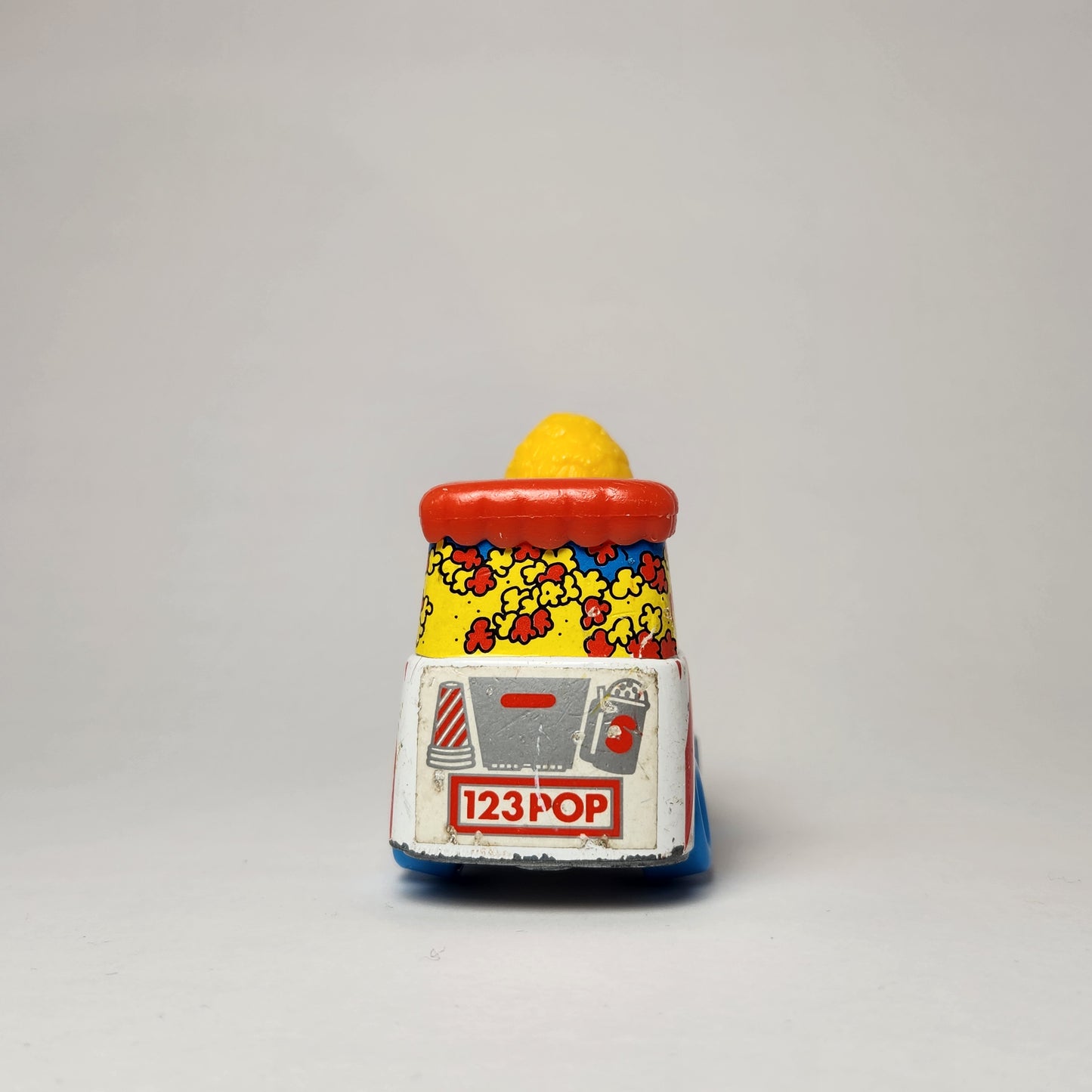 Playskool - Sesame Street Die Cast Car Big Bird Popcorn Machine 1983