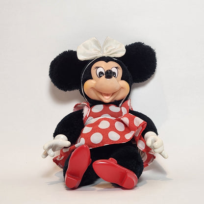 Walt Disney Productions - Applause - Minnie Mouse Plush Doll with Polka Dot Dress 1981