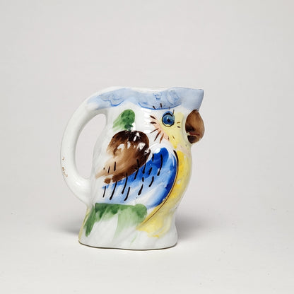 Ceramic Parrot Creamer Pitcher 1950s