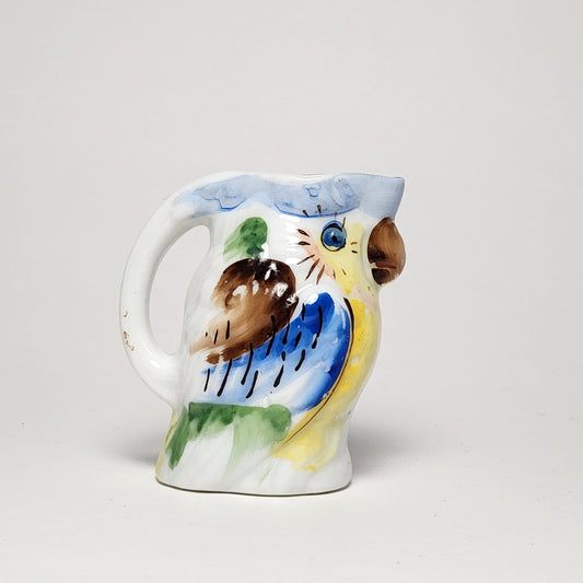 Ceramic Parrot Creamer Pitcher 1950s