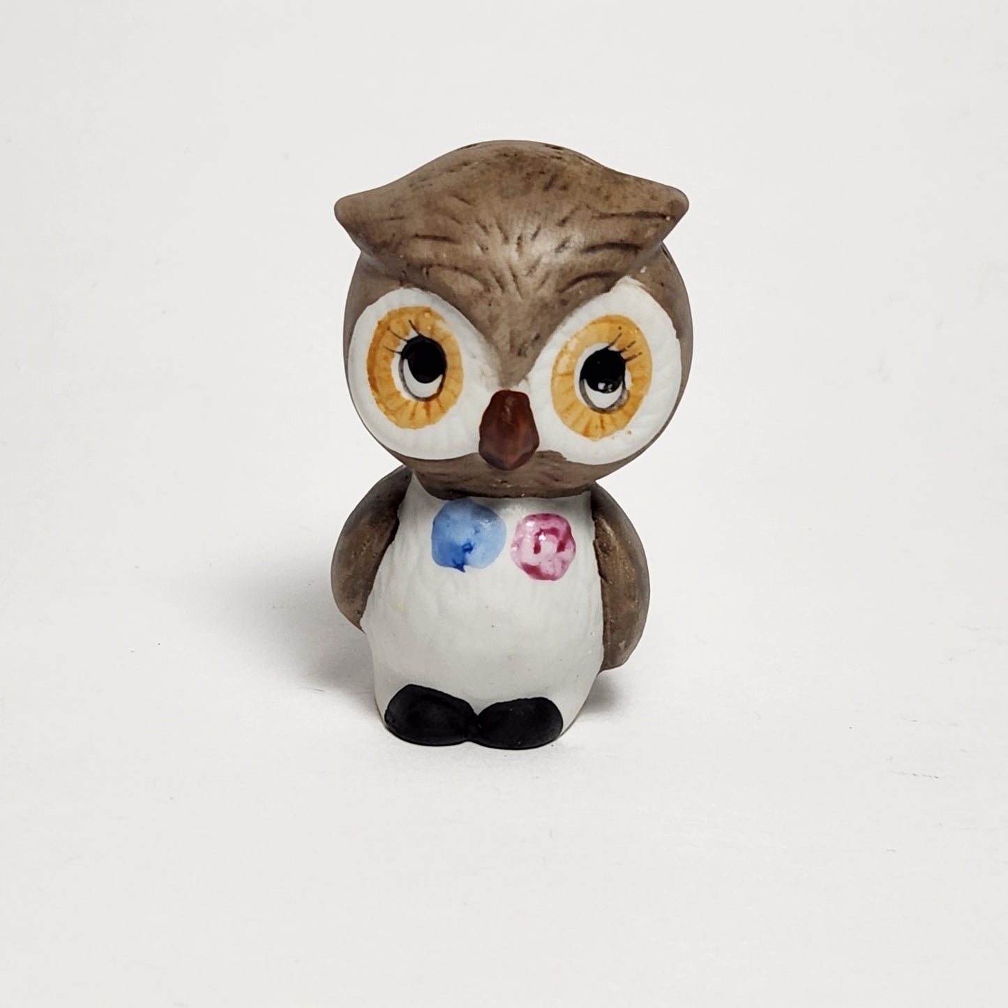 Porcelain Bisque Owl Salt and Pepper Shaker Set