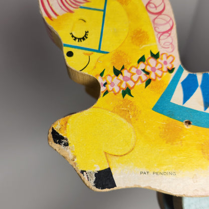 Fisher Price - Banbury Cross Horse Musical Pull Toy 1962