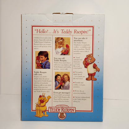 Worlds of Wonder - The World of Teddy Ruxpin Animated Talking Toy and Telephone (Bundle) 1990