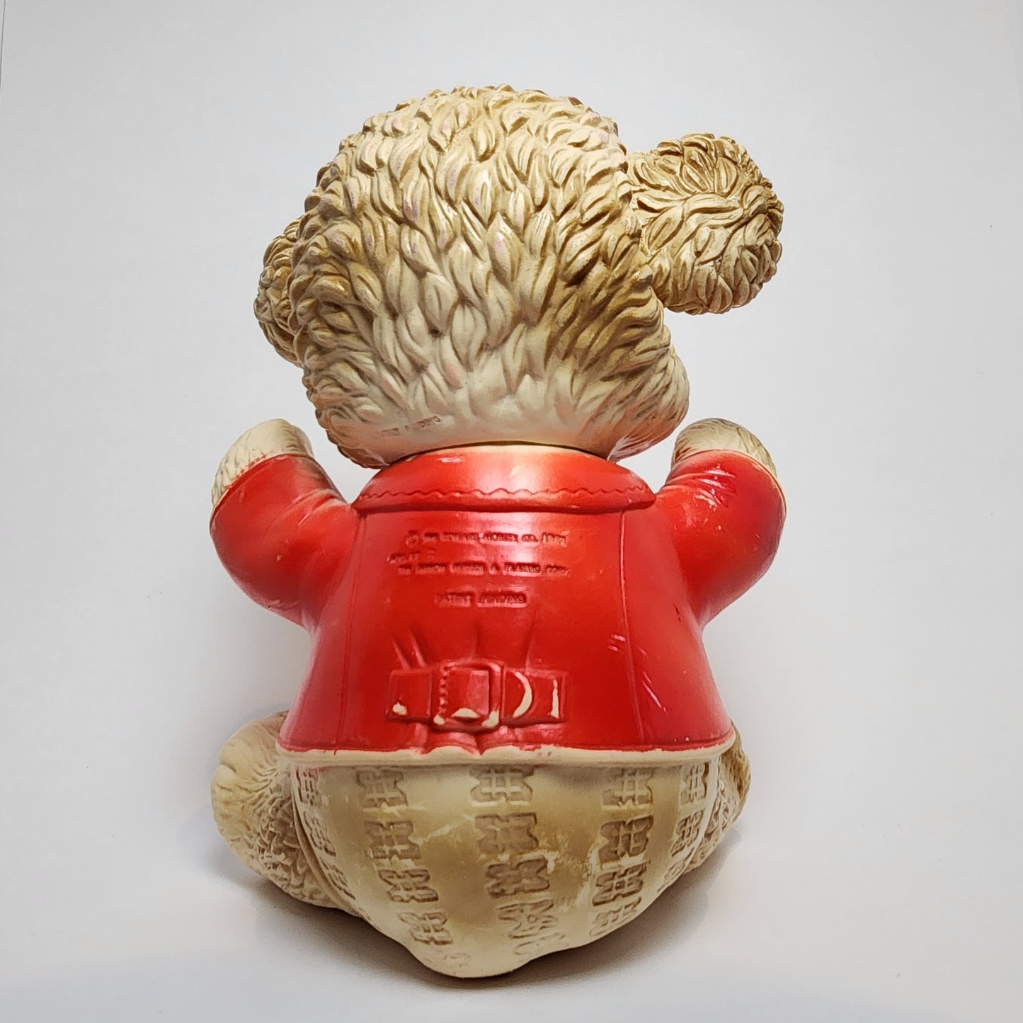 Arrow Rubber and Plastics Corporation - Edward Mobley - Red Bear Rubber Squeak Toy 1962