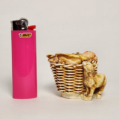 Harmony Kingdom - David Lawrence - Kitty's Kipper Trinket Box 1998