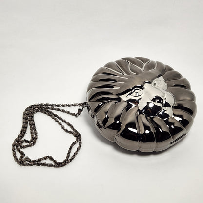 Columbine - Black Lion's Head Hard Shell Crossbody Bag