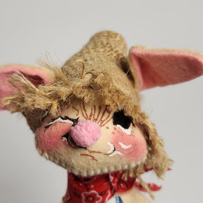 Annalee Mobilitee Country Rabbit Doll 1965