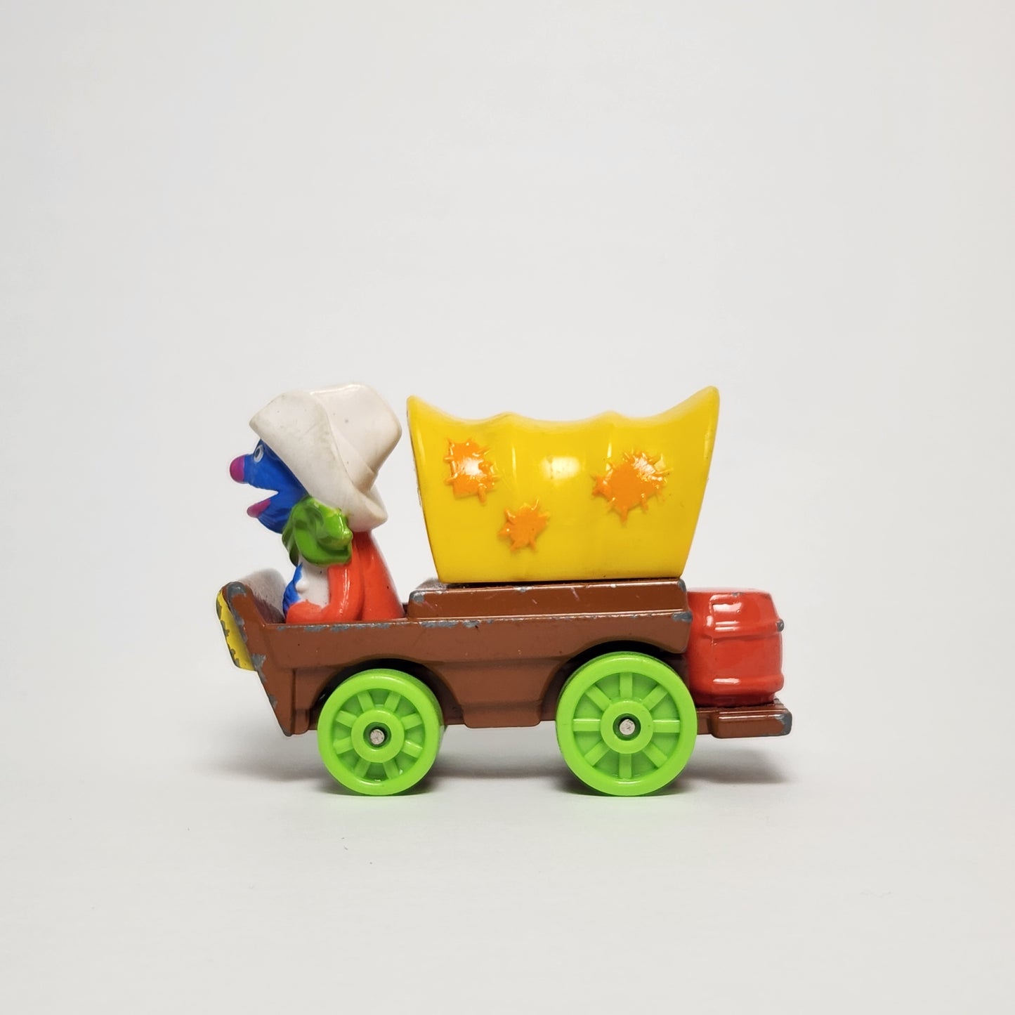 Playskool - Sesame Street Die Cast Car Grover Western Wagon 1987