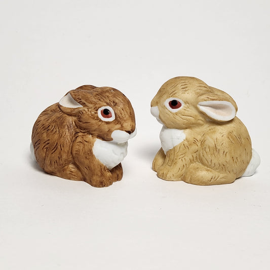 Crowning Touch - Porcelain Bisque Rabbit Salt and Pepper Shaker Set