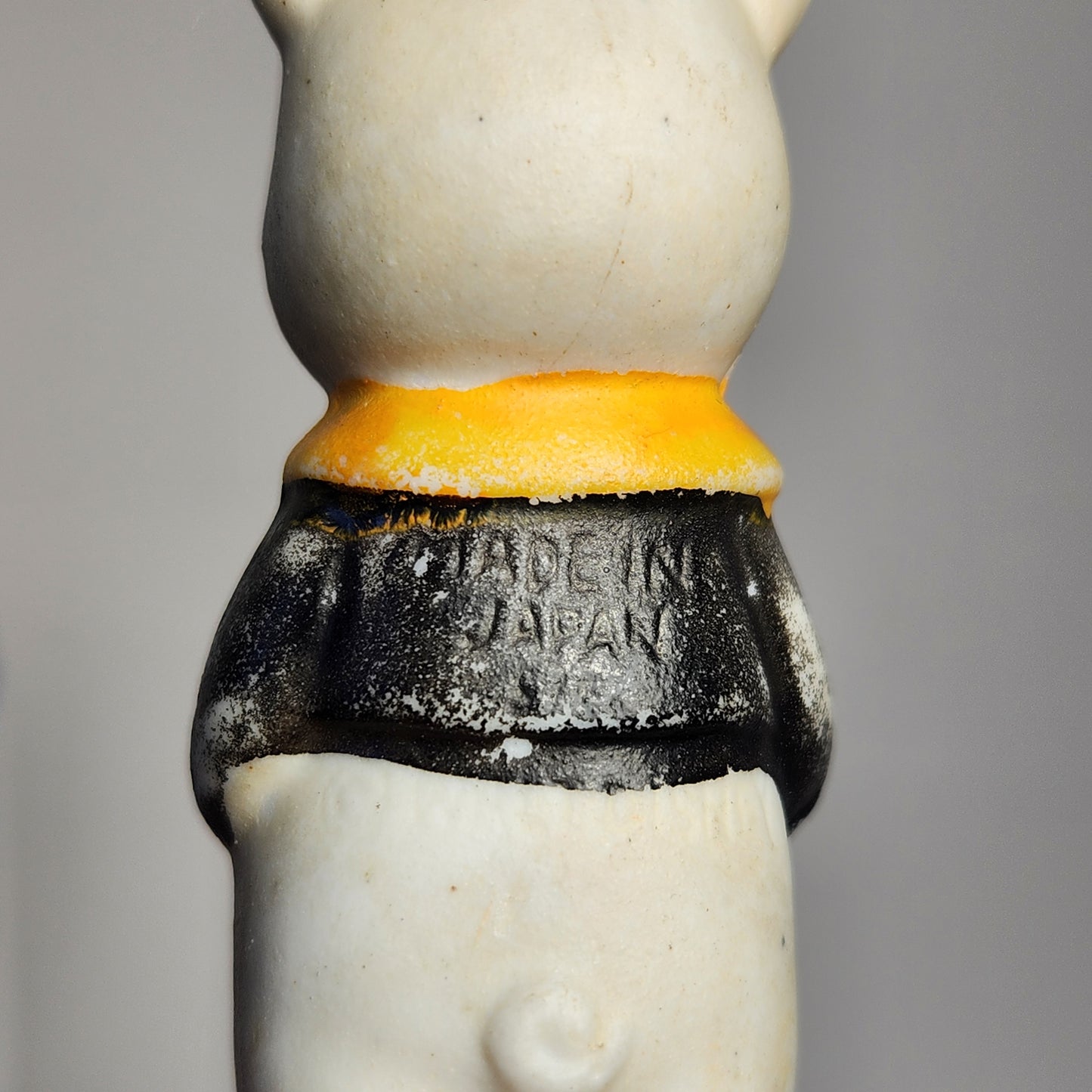 Walt Disney - Porcelain Bisque Three Little Pigs Band Figurines 1930s