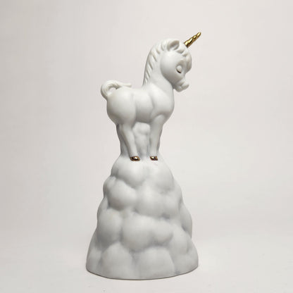 Enesco - Unicorn on Cloud with Butterfly Porcelain Bisque Bell