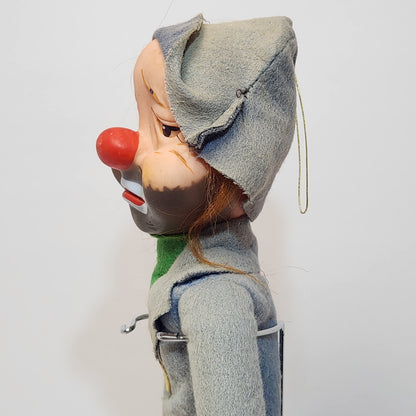 KAMAR - "Jock The Hobo" Sad Clown Japan Plush Doll with Vinyl Face 1966