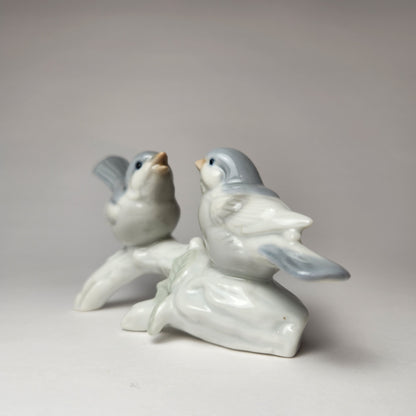 Otagiri - Porcelain Two Birds on Branch Figurine 1980s