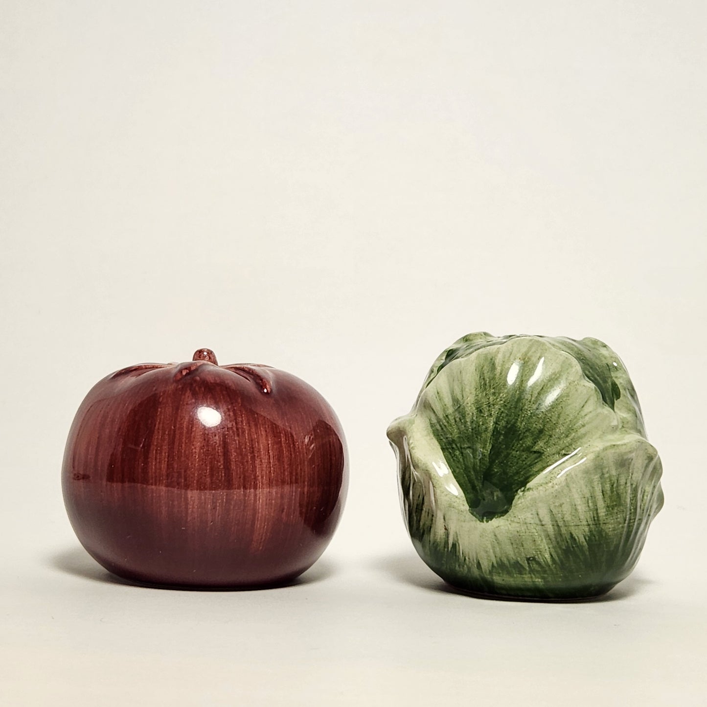 CIC - Cabbage and Tomato Ceramic Salt and Pepper Shaker Set