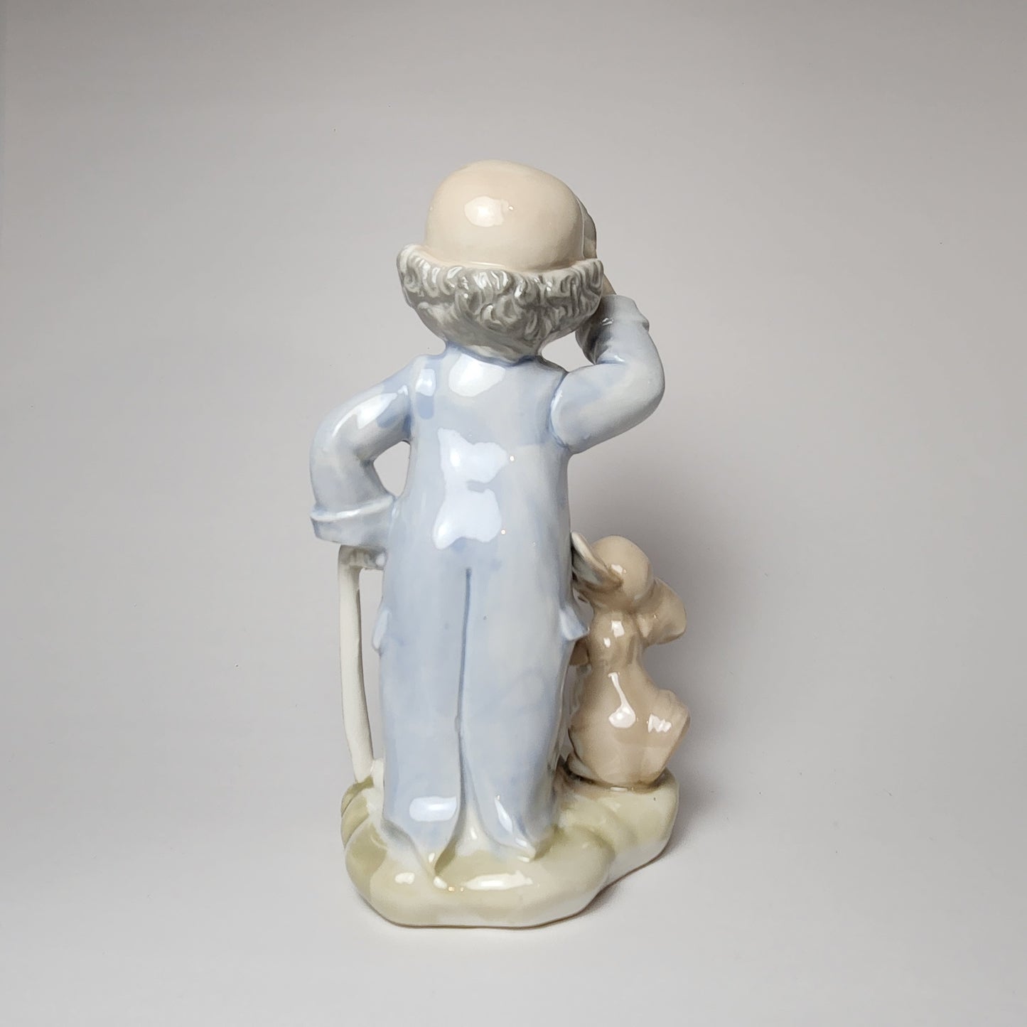 Price Products - Porcelain Clown with Cane & Dog Figurine