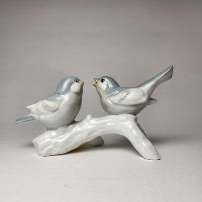 Otagiri - Porcelain Two Birds on Branch Figurine 1980s