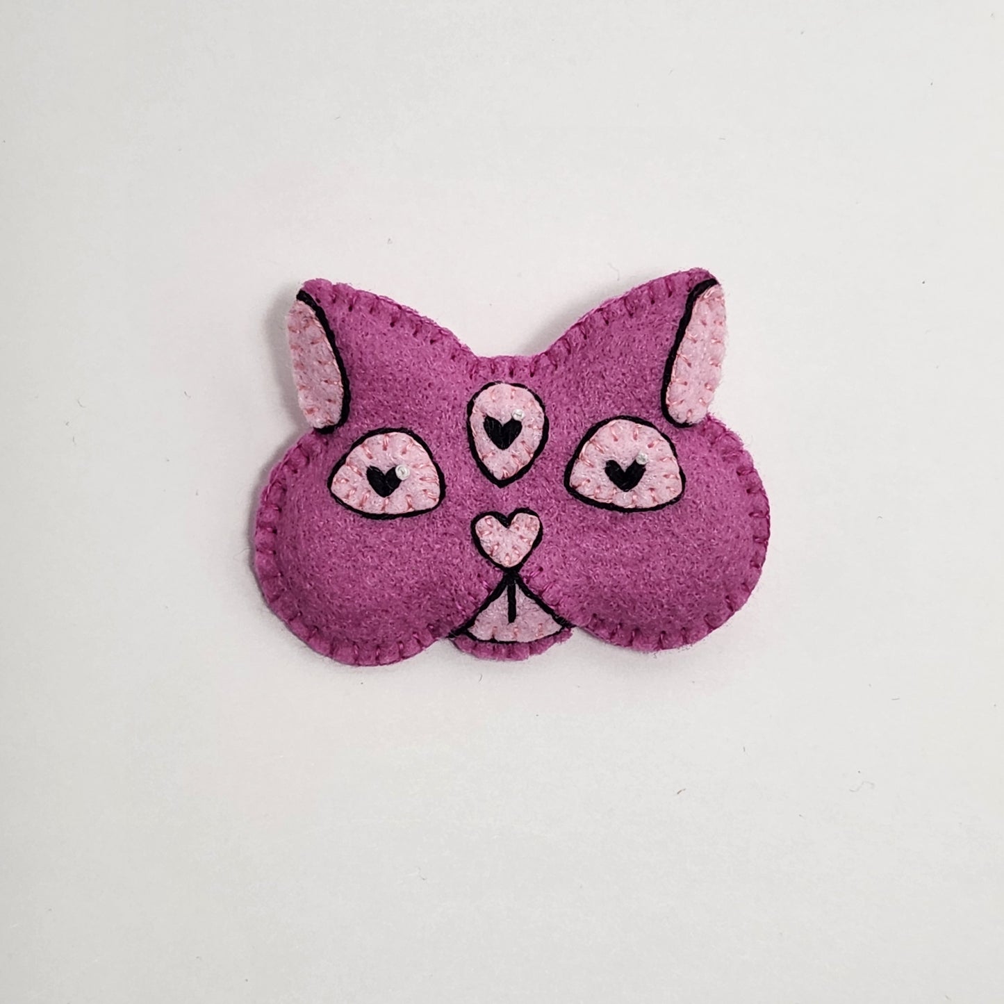 BANGcreated! - Love Cats 1.75" x 2.25" Felt Pin