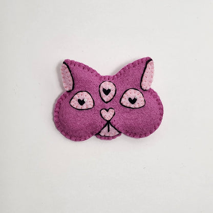 BANGcreated! - Love Cats 1.75" x 2.25" Felt Pin