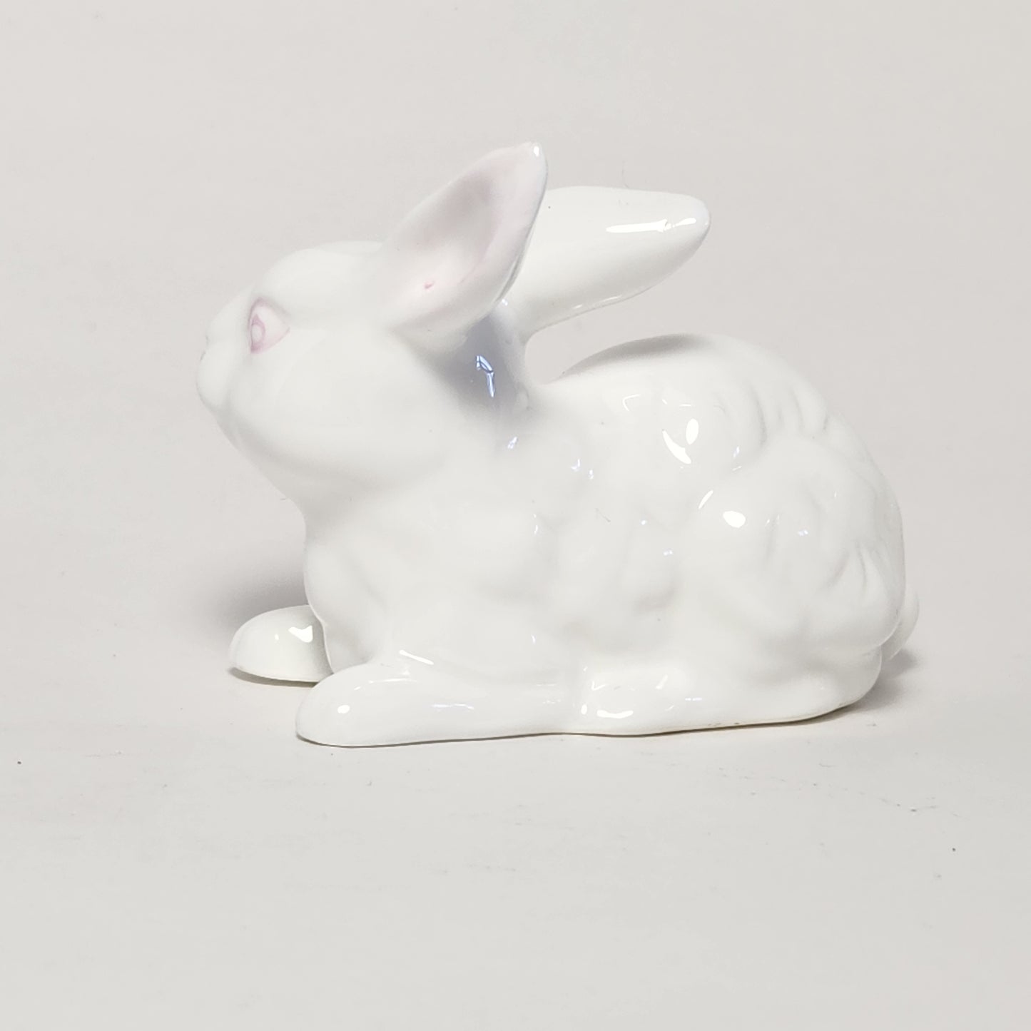 White Bone China Rabbit Figurine