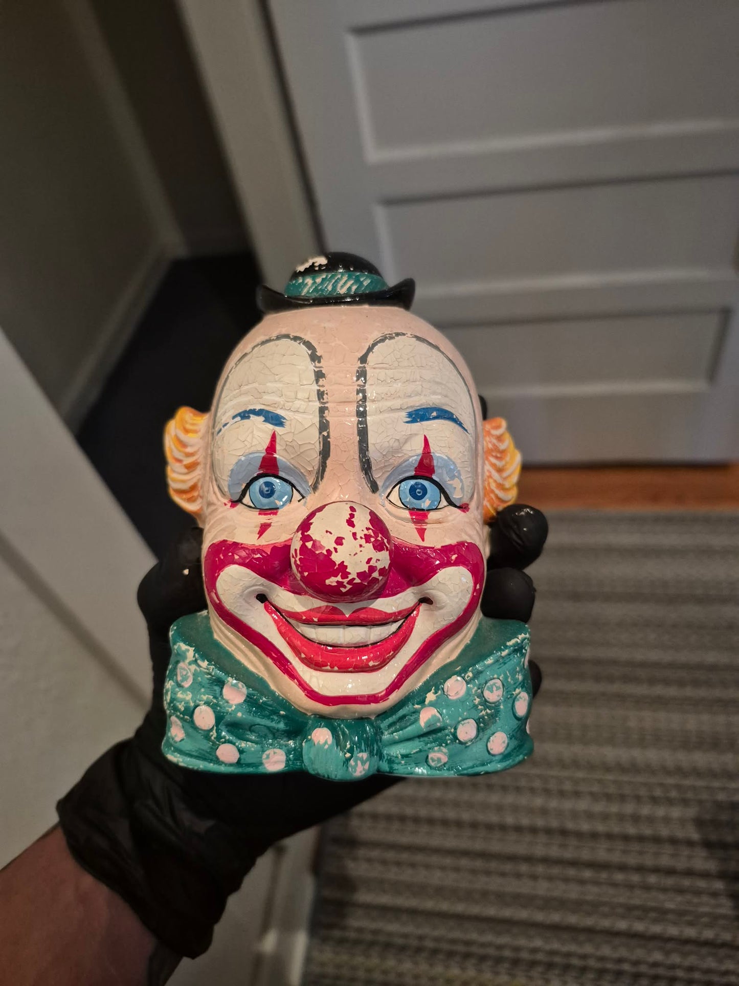 Blvck Oatmeal - "Infectious Laughter" Ceramic Enesco Clown Figurine 2026 (CUSTOM)
