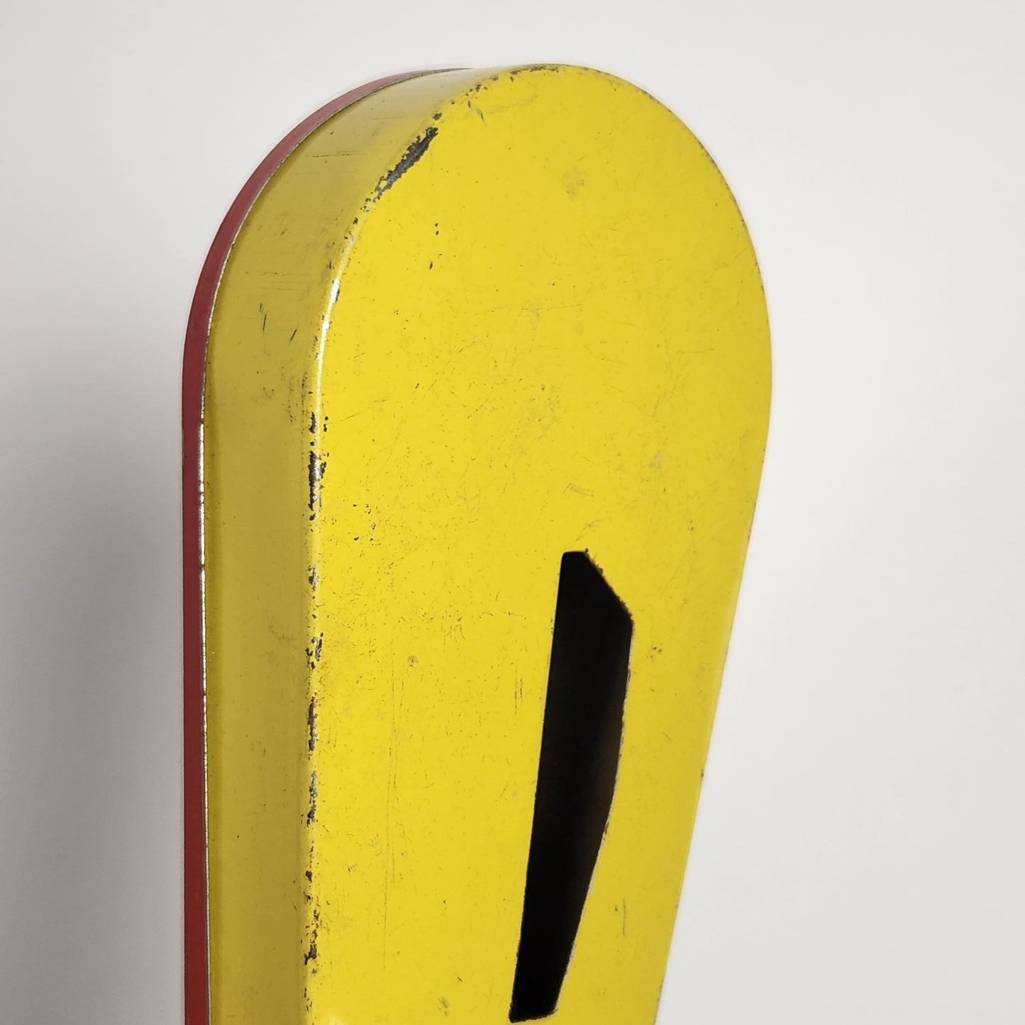 Tin Lithographed Dancing Clown Noisemaker Toy with Wooden Handle