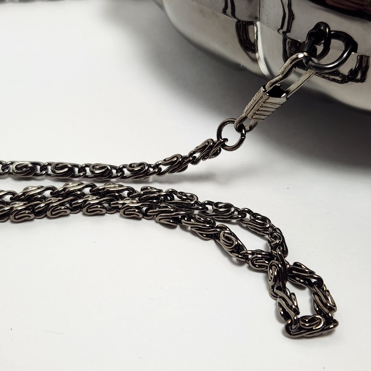 Columbine - Black Lion's Head Hard Shell Crossbody Bag