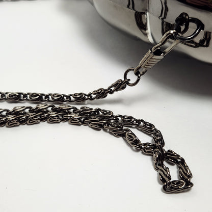 Columbine - Black Lion's Head Hard Shell Crossbody Bag