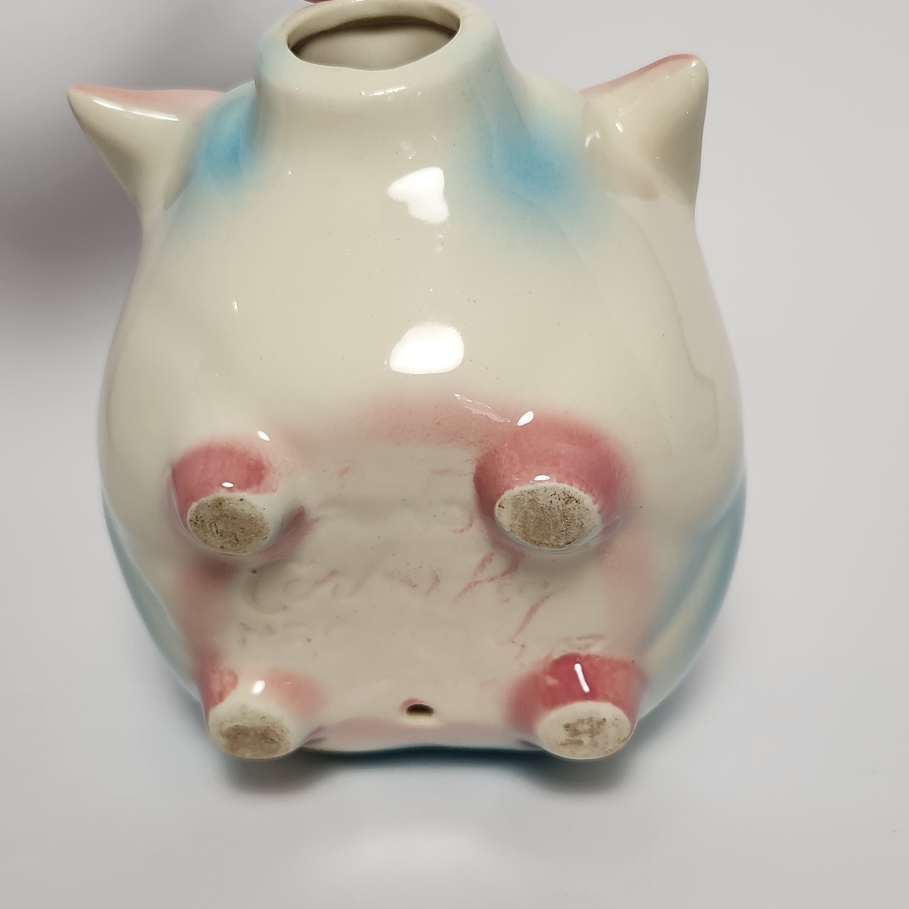 Hull Leeds - Blue Corky Pig Ceramic Piggy Bank 1957 – Attic Katz