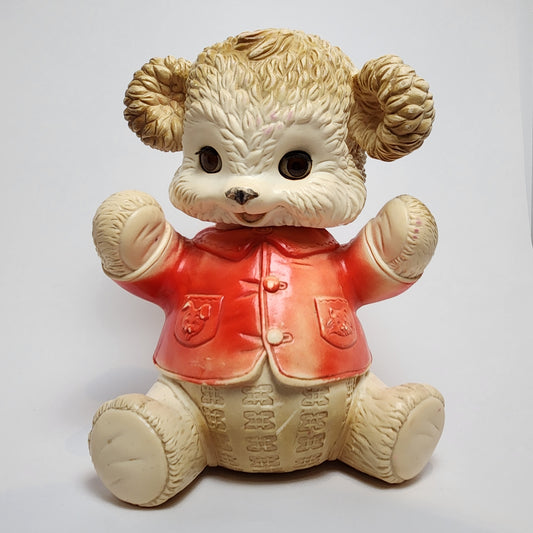 Arrow Rubber and Plastics Corporation - Edward Mobley - Red Bear Rubber Squeak Toy 1962