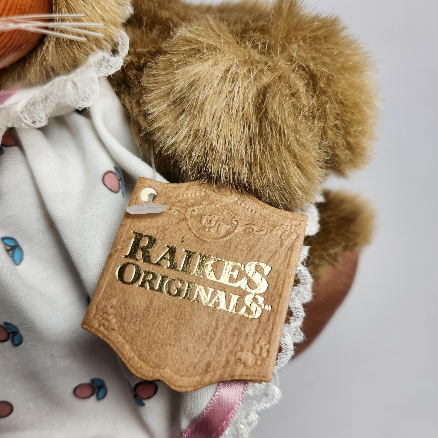 Raikes Originals - Robert Raikes - Rabbit with Wooden Face Plush Doll 1988