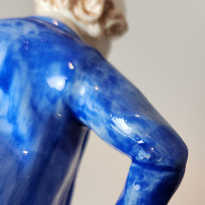 Ceramic Clown on Unicycle Figurine