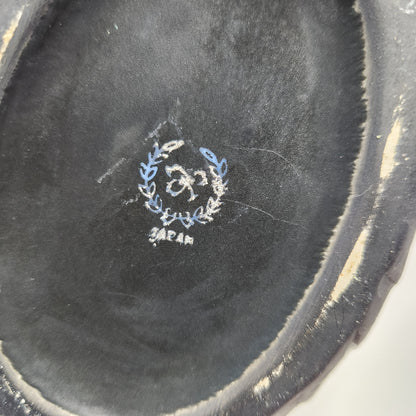 Black and Gold Swan Porcelain Trinket Box