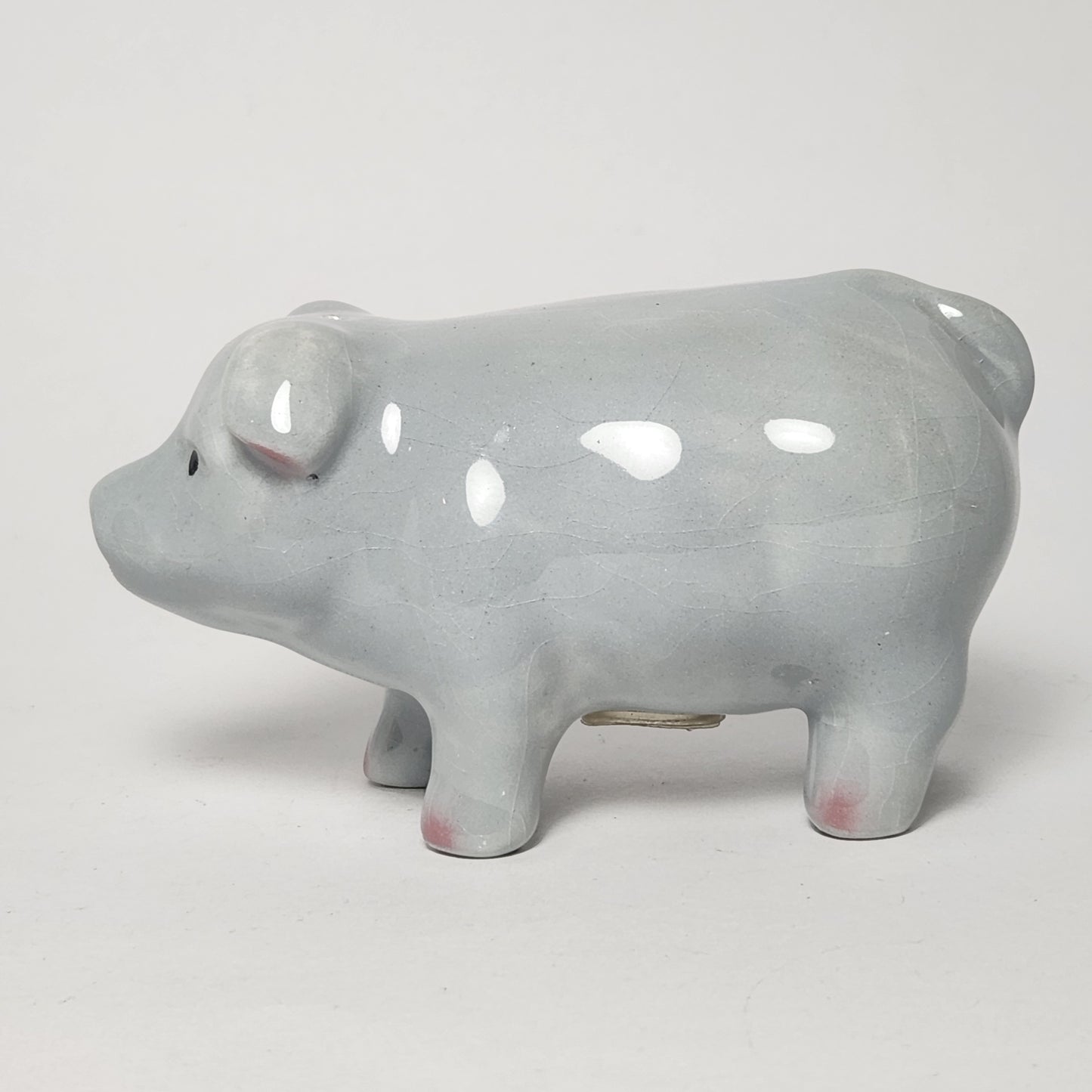 Pink and Gray Pigs Salt and Pepper Shaker Set