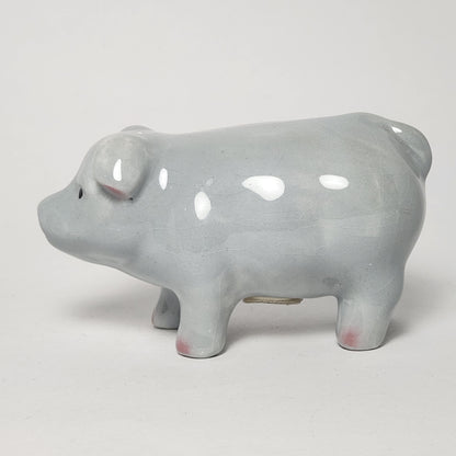 Pink and Gray Pigs Salt and Pepper Shaker Set