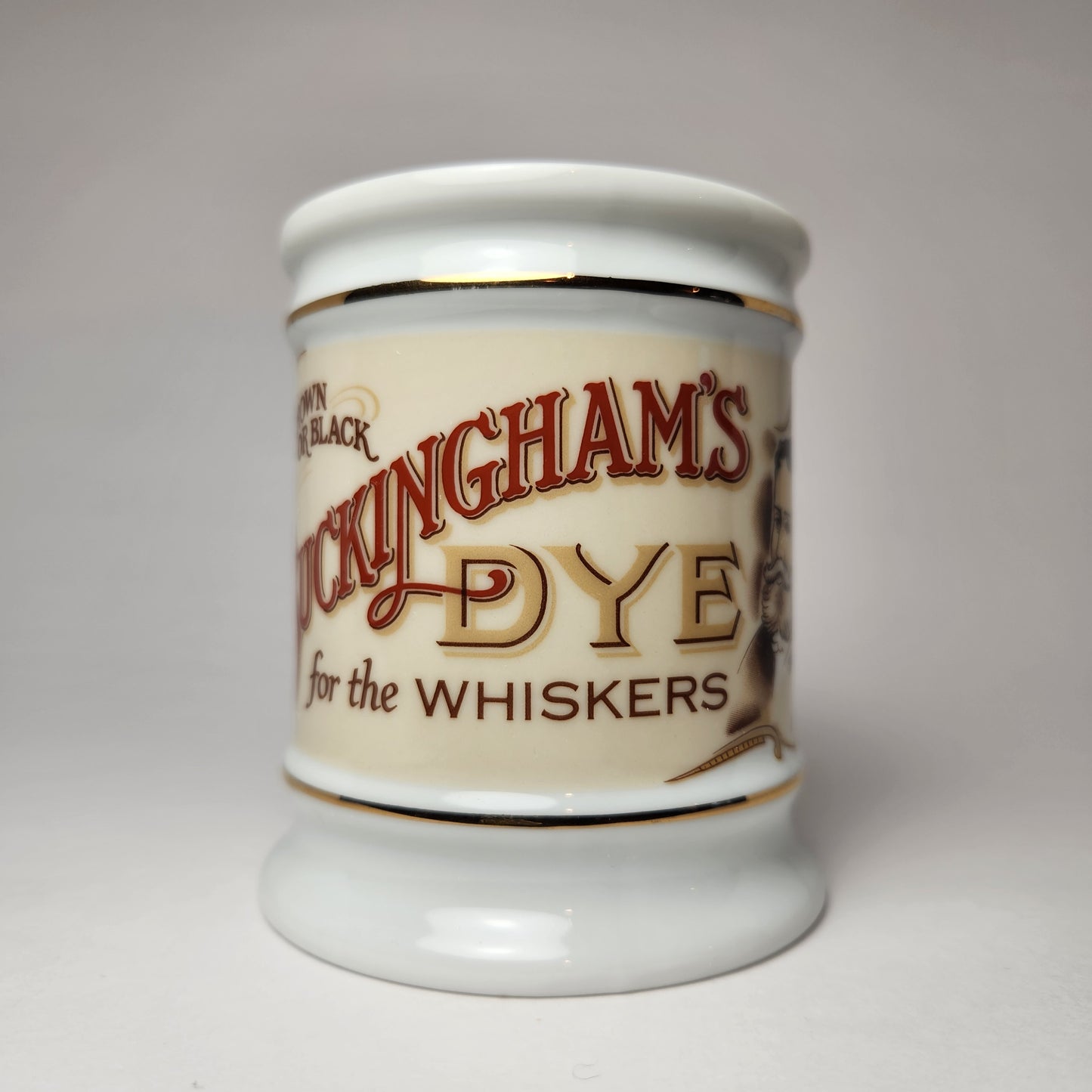 The Corner Store Porcelain Mug Collection - Buckingham's Dye (Franklin Porcelain) 1985