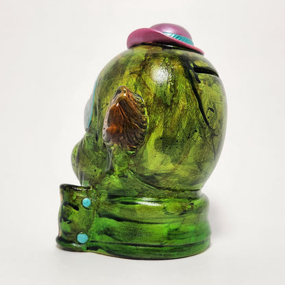 Blvck Oatmeal - "Infectious Laughter" Ceramic Enesco Clown Figurine 2026 (CUSTOM)