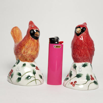 Pfaltzgraff - Winterberry Cardinals Salt and Pepper Shaker Set