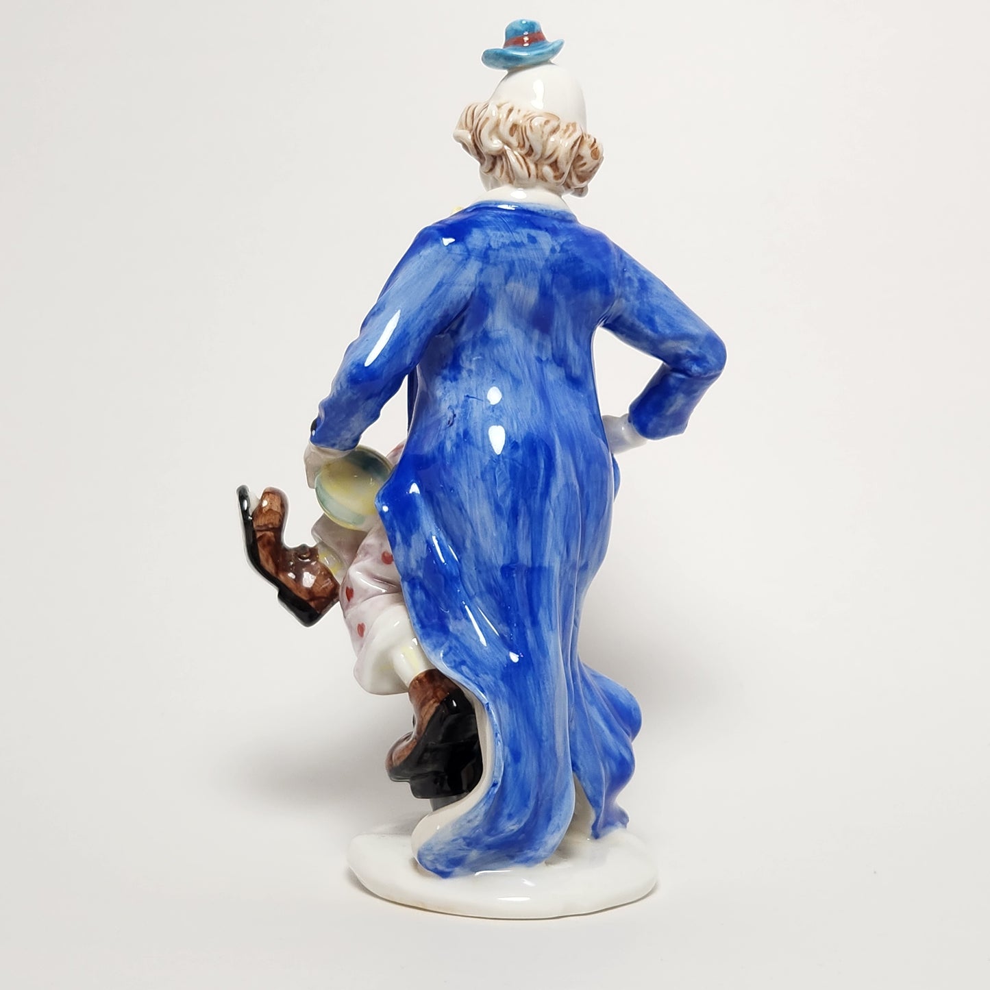 Ceramic Clown on Unicycle Figurine