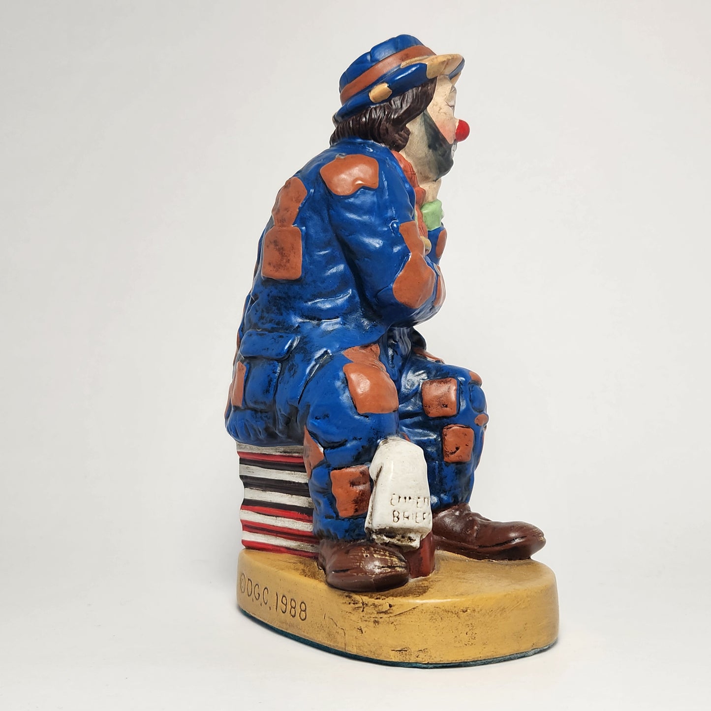 Emmett Kelly Jr. - Dave Grossman - Porcelain Clown Lawyer Figurine 1988